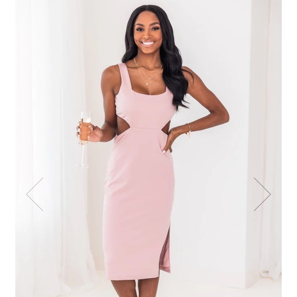 NWOT Pink Lily Marvelous Dance Cutout Dress